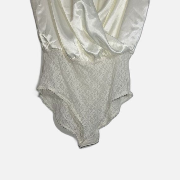 Vintage Lucie Ann Polyester Lace Bodysuit Medium - Picture 2 of 11
